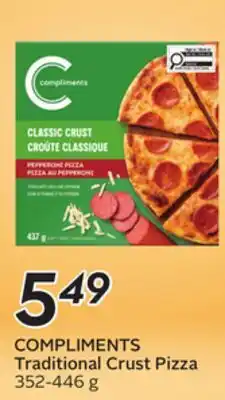 Sobeys COMPLIMENTS Traditional Crust Pizza offer