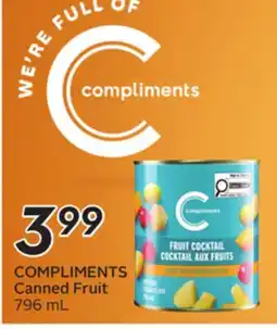 Sobeys COMPLIMENTS Canned Fruit offer