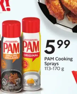 Sobeys PAM Cooking Sprays offer