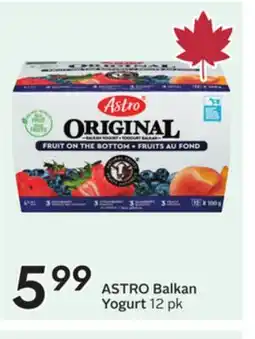 Sobeys ASTRO Balkan Yogurt offer