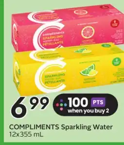 Sobeys COMPLIMENTS Sparkling Water offer