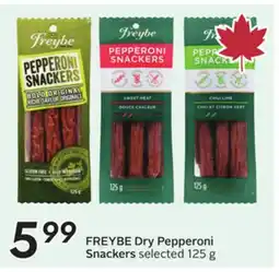 Sobeys FREYBE Dry Pepperoni Snackers offer