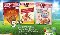 Sobeys GENERAL MILLS Family Size Cheerios or Selected Varieties offer