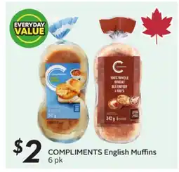 Sobeys COMPLIMENTS English Muffins offer