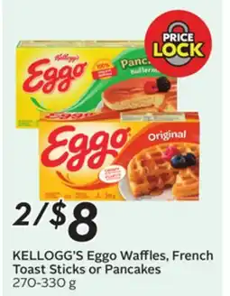 Sobeys KELLOGG'S Eggo Waffles, French Toast Sticks or Pancakes offer