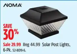 Canadian Tire NOMA Solar Post Lights, 6-Pk offer