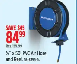 Canadian Tire Mastercraft 3⁄8˝ x 50´ PVC Air Hose and Reel offer