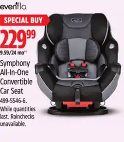 Canadian Tire Symphony All-In-One Convertible Car Seat offer