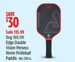 Canadian Tire Joola Edge Double Vision Perseus 16mm Pickleball Paddle offer