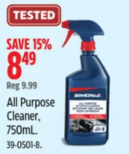 Canadian Tire All Purpose Cleaner offer