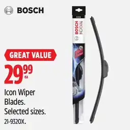 Canadian Tire Icon Wiper Blades offer