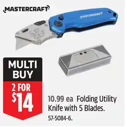 Canadian Tire Folding Utility Knife with 5 Blades offer