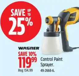 Canadian Tire WAGNER Control Paint Sprayer offer