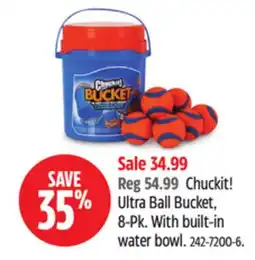 Canadian Tire Chuckit! Ultra Ball Bucket, 8-Pk offer