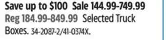 Canadian Tire Selected Truck Boxes offer
