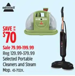 Canadian Tire Selected Portable Cleaners and Steam Mop offer