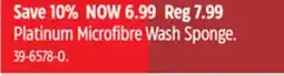 Canadian Tire Platinum Microfibre Wash Sponge offer