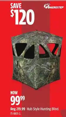 Canadian Tire Ameristep Hub Style Hunting Blind offer