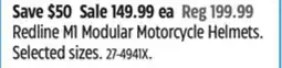Canadian Tire Redline M1 Modular Motorcycle Helmets offer