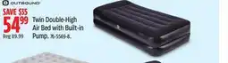 Canadian Tire Outbound Twin Double-High Air Bed with Built-in Pump offer