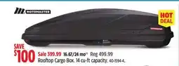 Canadian Tire MotoMaster Rooftop Cargo Box offer