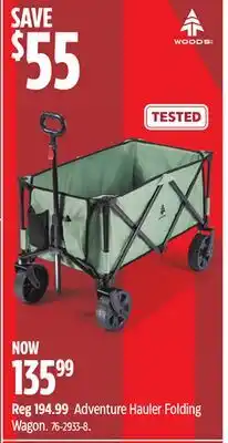 Canadian Tire Woods Adventure Hauler Folding Wagon offer