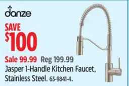 Canadian Tire Danze Jasper 1-Handle Kitchen Faucet, Stainless Steel offer