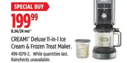 Canadian Tire CREAMI Deluxe 11-in1 Ice Cream & Frozen Treat Maker offer