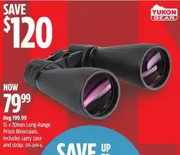 Canadian Tire 15 x 70mm Long-Range Prism Binoculars offer