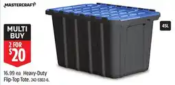 Canadian Tire Mastercraft Heavy-Duty Flip-Top Tote offer