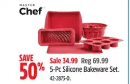 Canadian Tire MASTER CHEF 5-Pc Silicone Bakeware Set offer