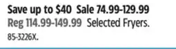 Canadian Tire Selected Fryers offer