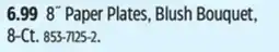 Canadian Tire 8˝ Paper Plates, Blush Bouquet, 8-Ct offer