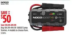 Canadian Tire NOCO BOOST Jump Starters offer