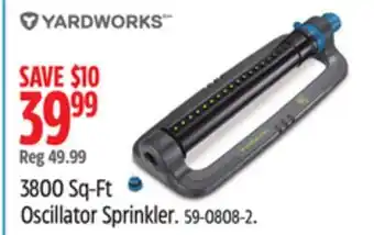 Canadian Tire 3800 Sq-Ft Oscillator Sprinkler offer