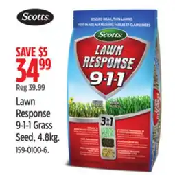Canadian Tire Lawn Response 9-1-1 Grass Seed offer