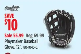 Canadian Tire Rawlings Playmaker Baseball Glove, 12˝ offer
