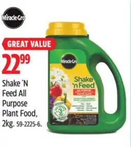 Canadian Tire Miracle-Gro Shake 'N Feed All Purpose Plant Food offer
