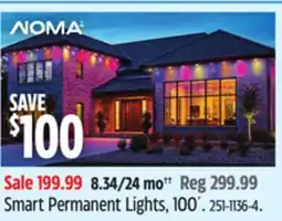 Canadian Tire Smart Permanent Lights, 100´ offer