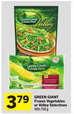 Foodland GREEN GIANT Frozen Vegetables or Valley Selections offer