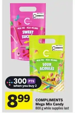 Foodland COMPLIMENTS Mega Mix Candy offer