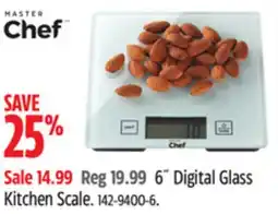 Canadian Tire Master Chef 6 Digital Glass Kitchen Scale offer