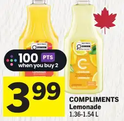 Foodland COMPLIMENTS Lemonade offer