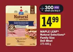 Foodland MAPLE LEAF Natural Selections Family Size Deli Meat offer