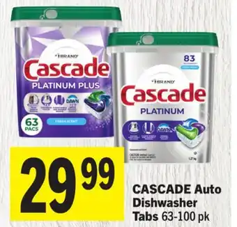 Foodland CASCADE Auto Dishwasher Tabs offer