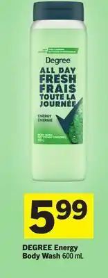 Foodland DEGREE Energy Body Wash offer