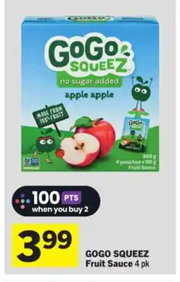 Foodland GOGO SQUEEZ Fruit Sauce offer