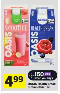 Foodland OASIS Health Break or Smoothie offer