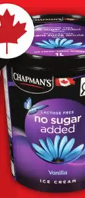 Food Basics CHAPMAN'S ICE CREAM OR FROZEN YOGOURT offer