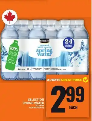 Food Basics SELECTION SPRING WATER offer